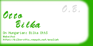 otto bilka business card